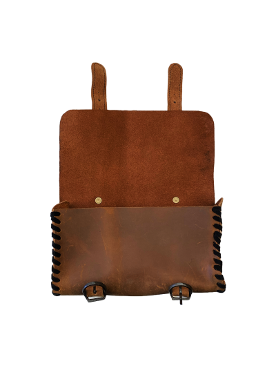 Trollfelsen Gürteltasche Fiona klein dunkelbraun offen